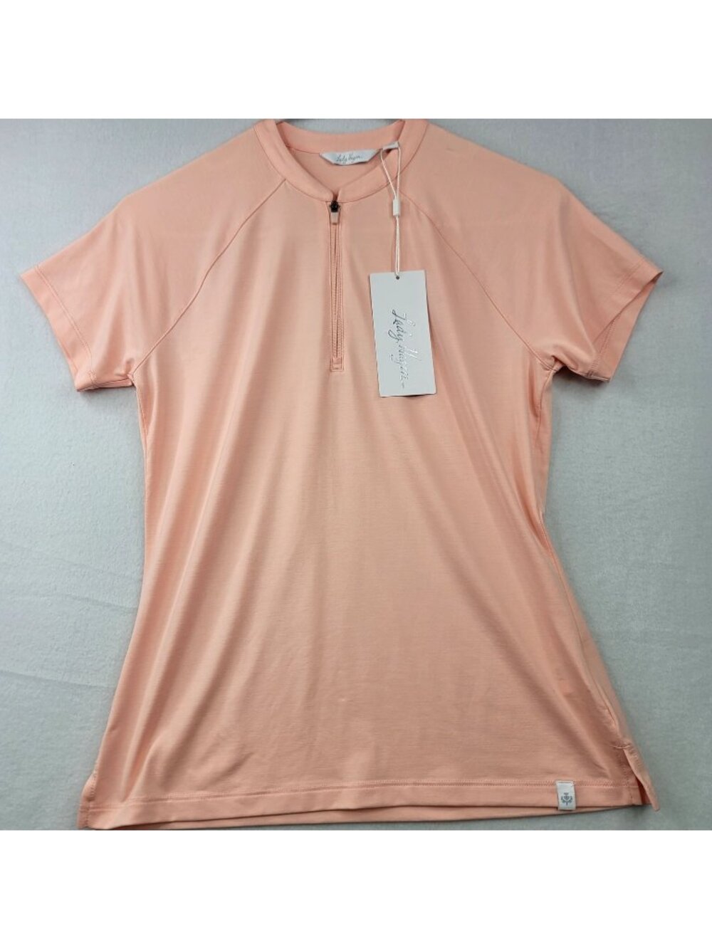 Lady Hagen Sport Short Sleeve Polo Shirt XS Blushing Peach UPF 50+ Performance